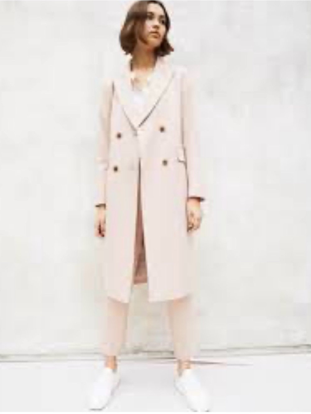 Comptoir des Cotonniers long blazer XS 36 light beige